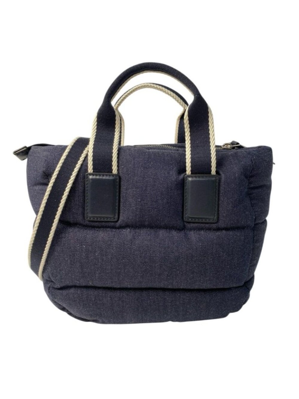 Moncler Mini Color Dog 2-Way Shoulder Bag Denim Down - Picture 3 of 10